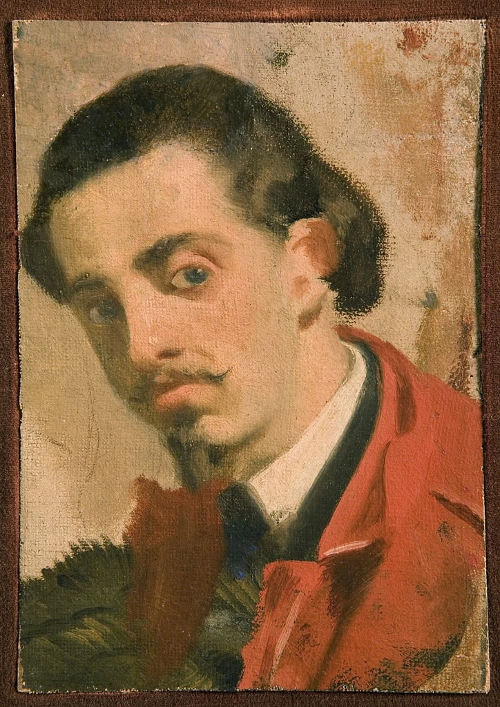 Ritratto di un uomo, parte di un trittico, 1860 - Banca Nazionale del Lavoro, Torino